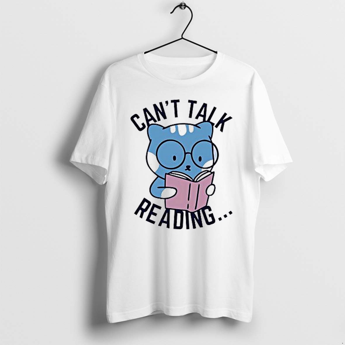 Original Reading Cat Cant Talk Reading Tshirts