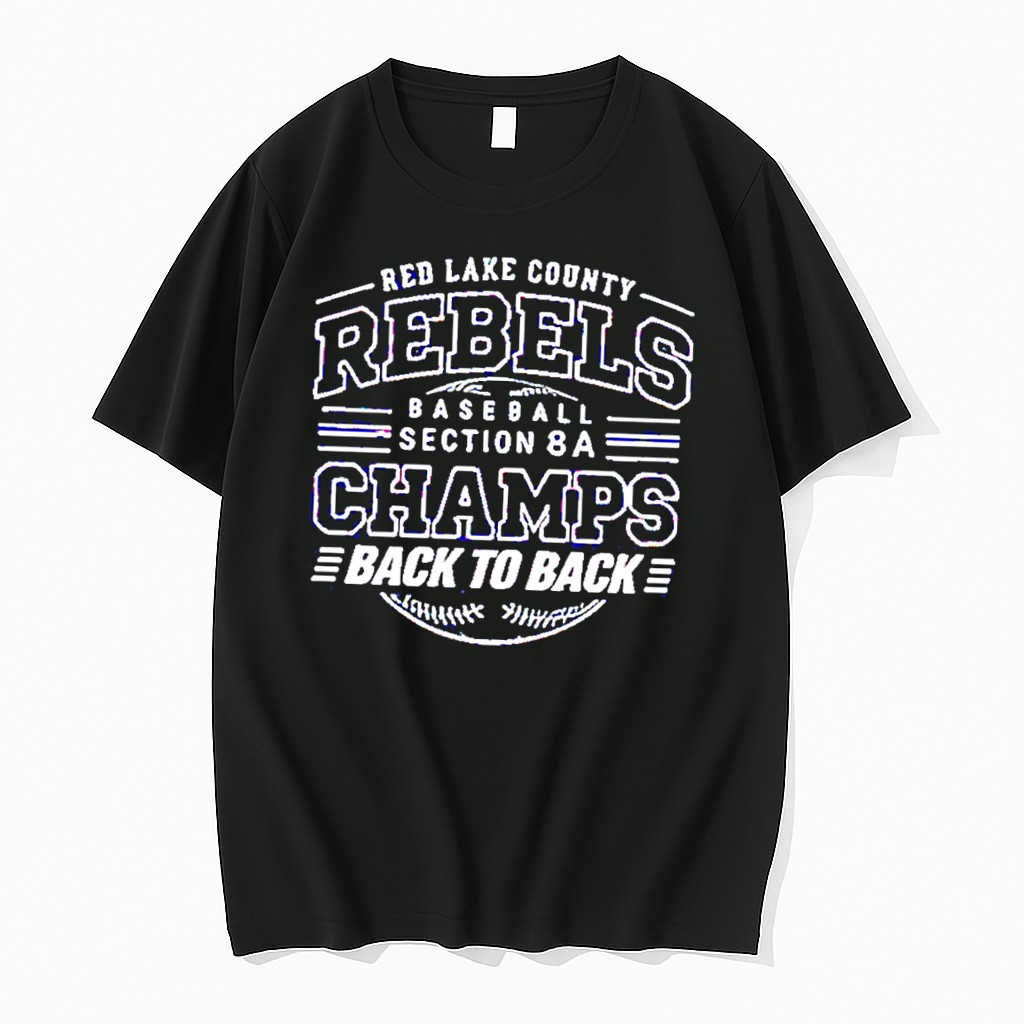 Original Red Lake County Rebels Baseball Section 8a Championship Tee Tshirts