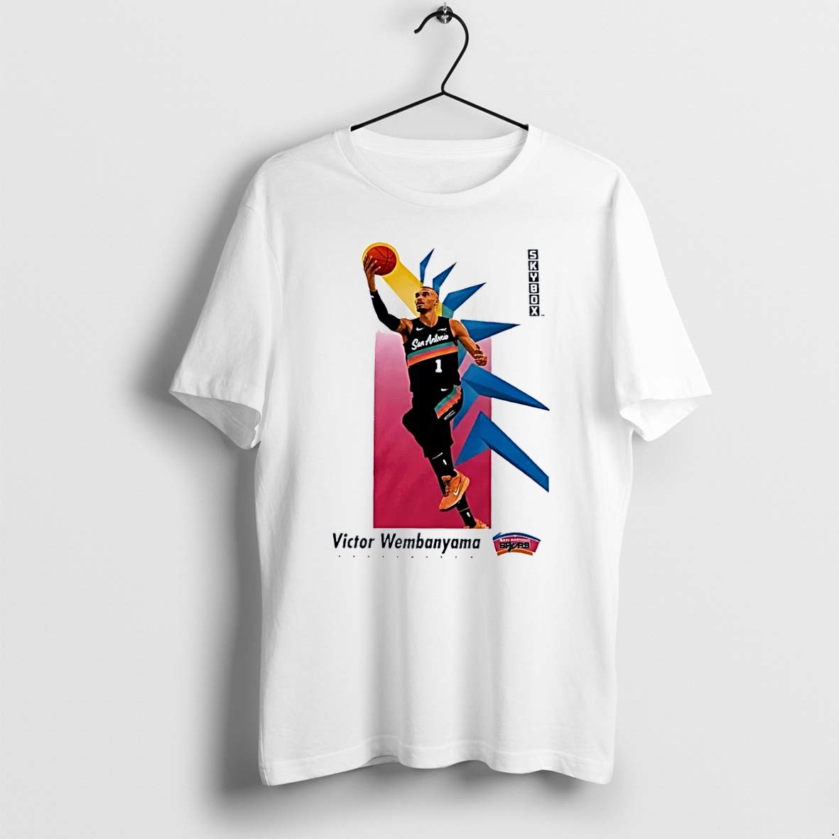 Original Skybox Victor Wembanyama San Antonio Spurs White Tshirts