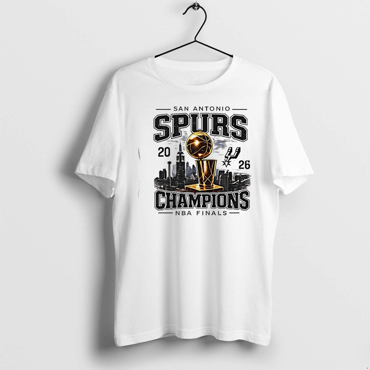 Original San Antonio Spurs 2026 Nba Finals Trophy City Skyline Tshirts