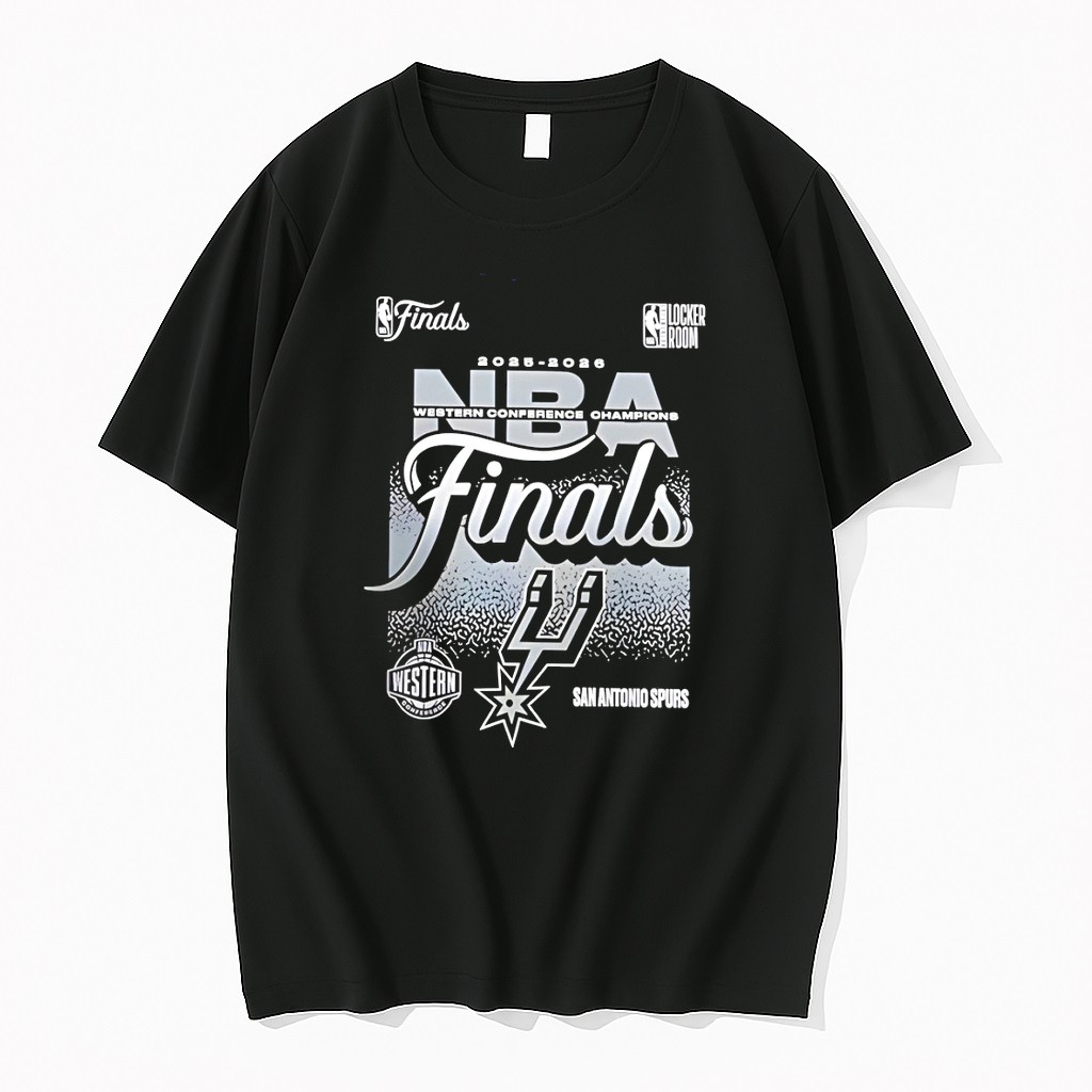 Original San Antonio Spurs 2026 Nba Western Conference Champions Big And Tall Locker Room Tshirts