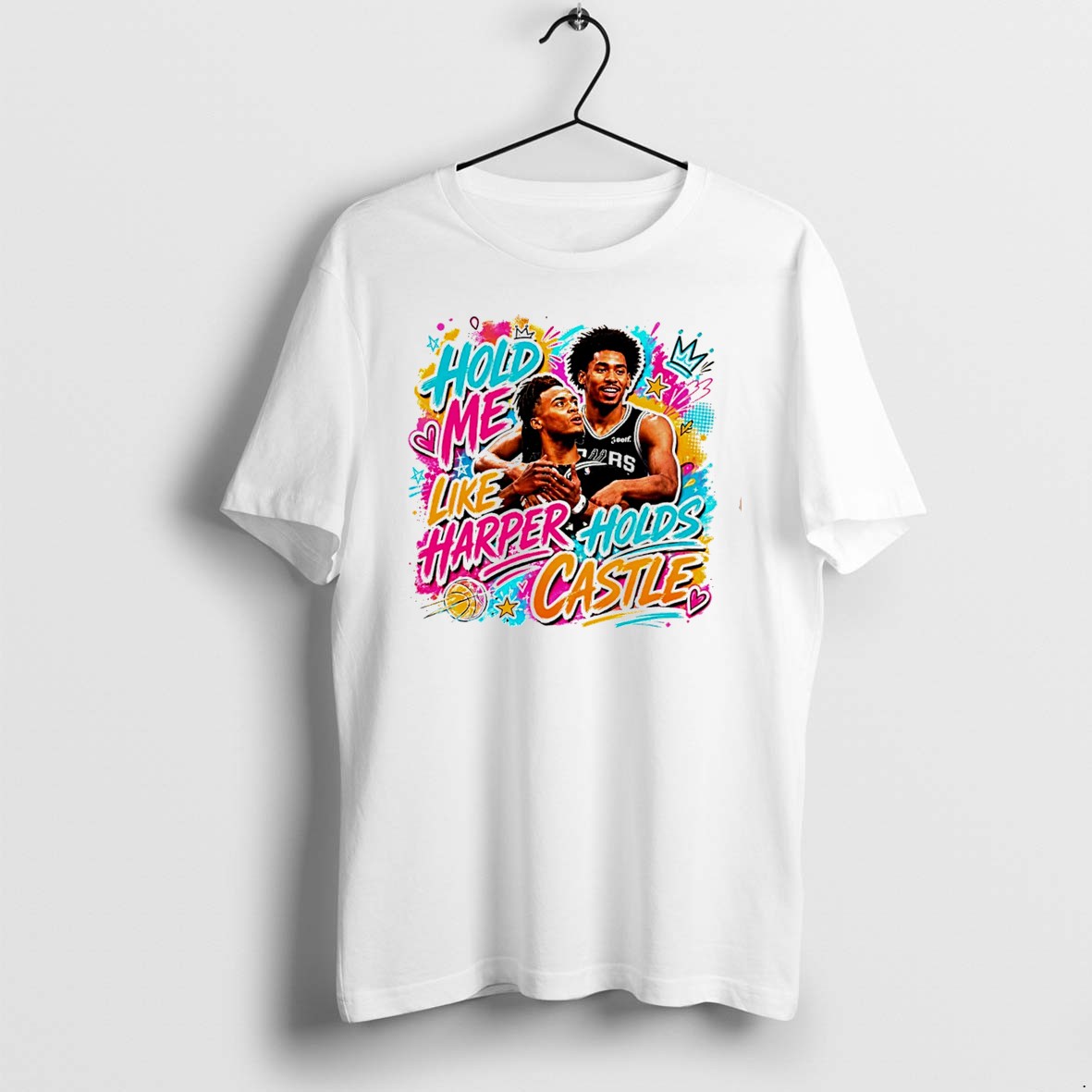 Original San Antonio Spurs Dylan Harper And Stephon Castle Hold Me Like Harper Holds Castle Tee Tshirts