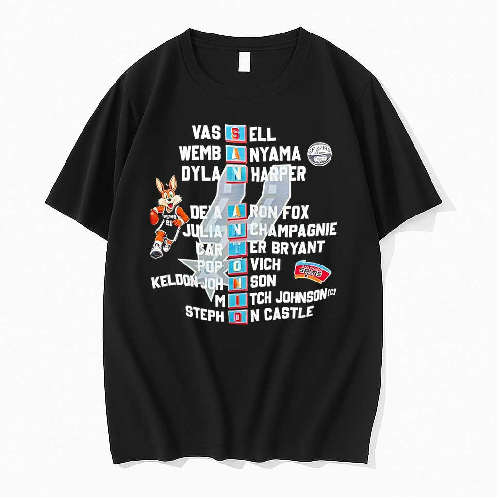 Original San Antonio Spurs Players Name Coyote Nba Champions Tshirts