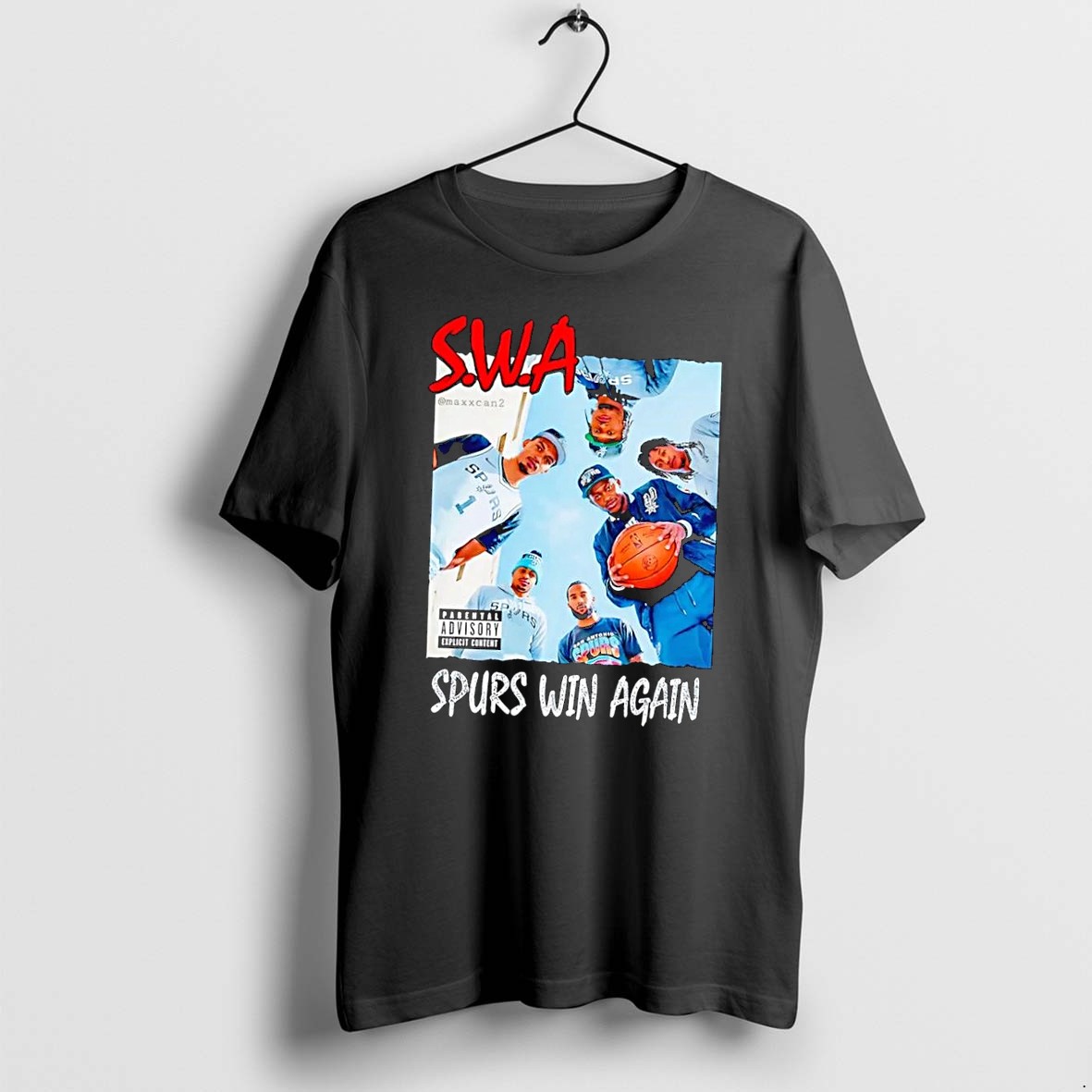 Original San Antonio Spurs Players Swa Spurs Win Again Nba Black Tshirts