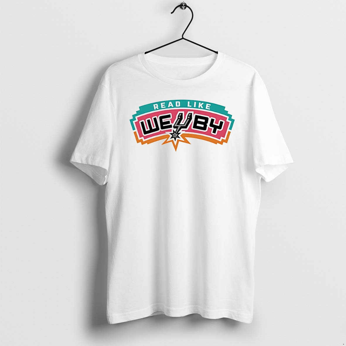 Original San Antonio Spurs Basketball Fan Read Like Wemby Nba Tshirts