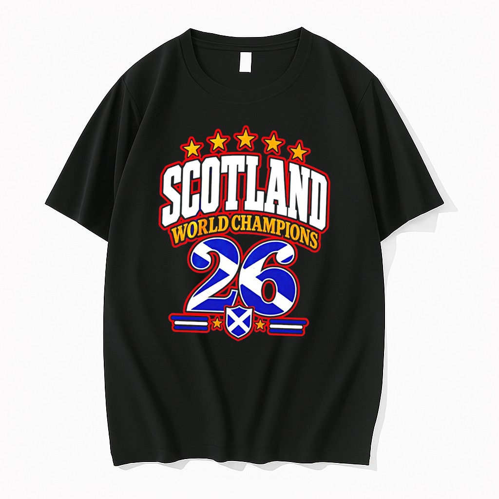 Original Scotland 2026 World Champions Flag Tee Tshirts