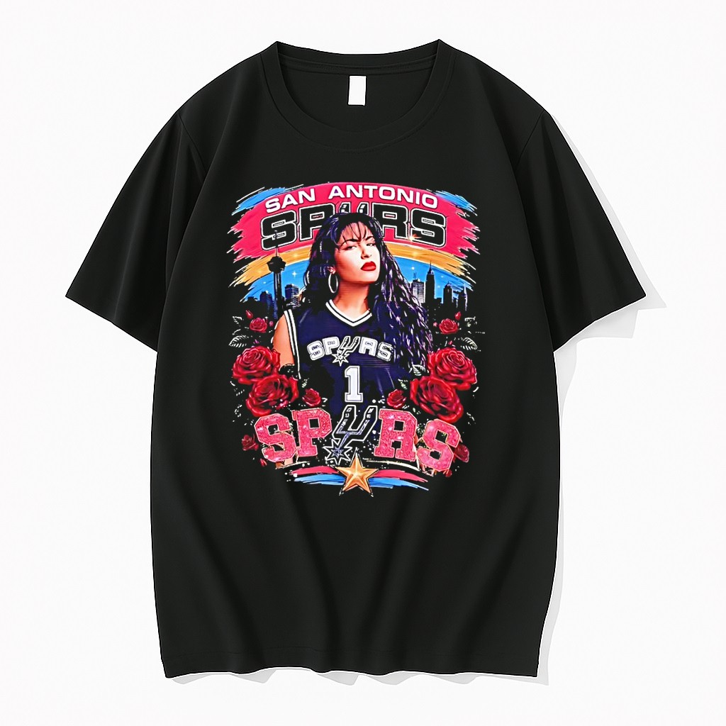 Original Selena San Antonio Spurs Roses Tshirts