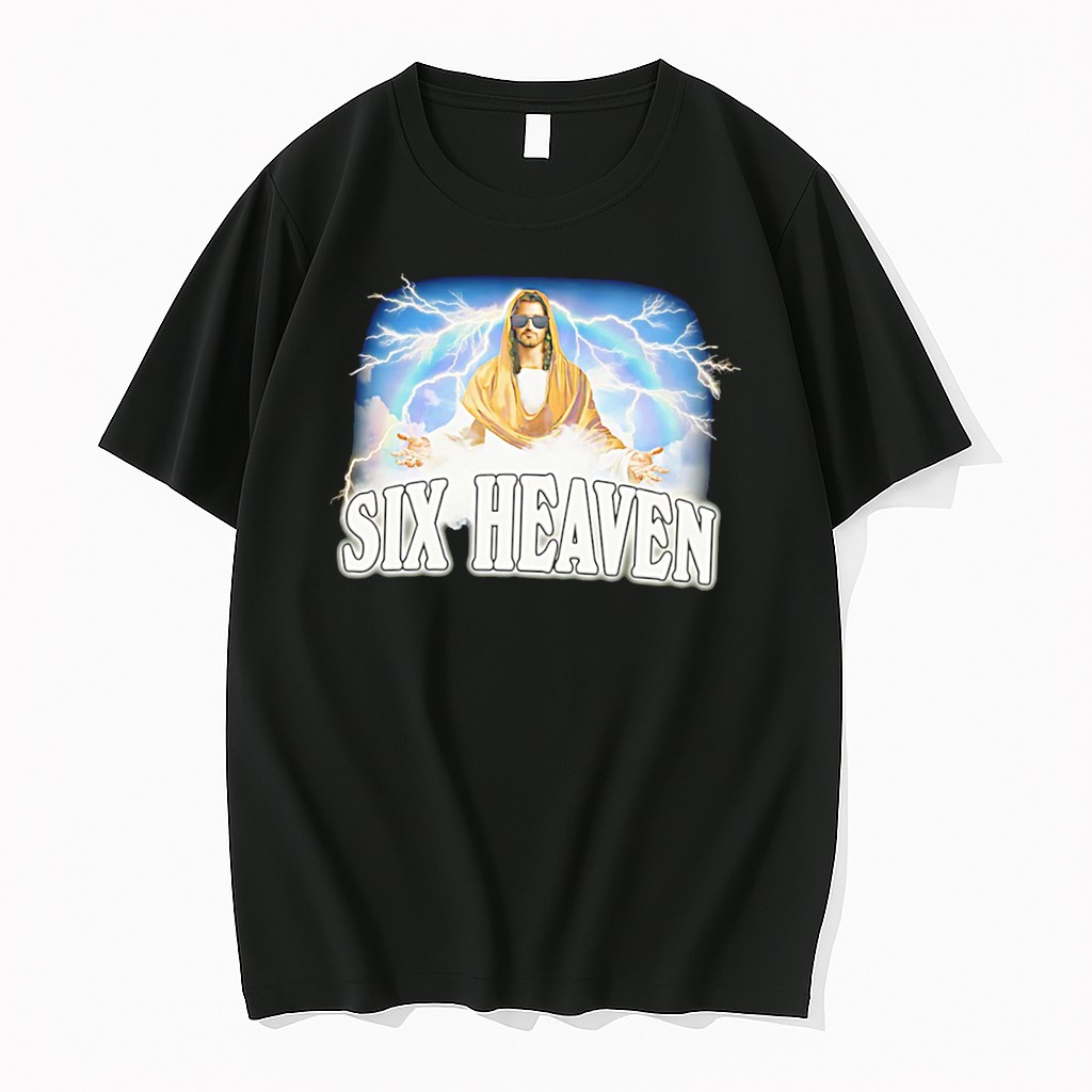 Original Six Heaven Jesus Graphic Tee Tshirts
