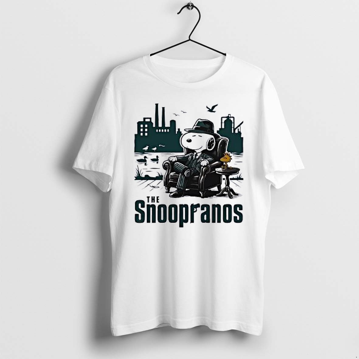 Original Snoopy Woodstock The Sopranos Peanuts Mafia Gangster Ducks The Snoopranos Tshirts