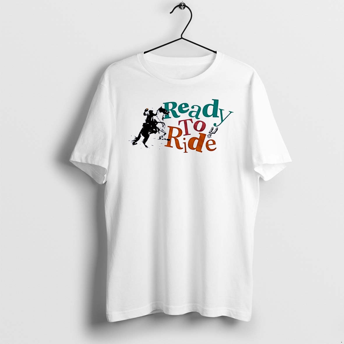 Original Spurs Fan Gear Ready To Ride San Antonio Spurs White Tshirts