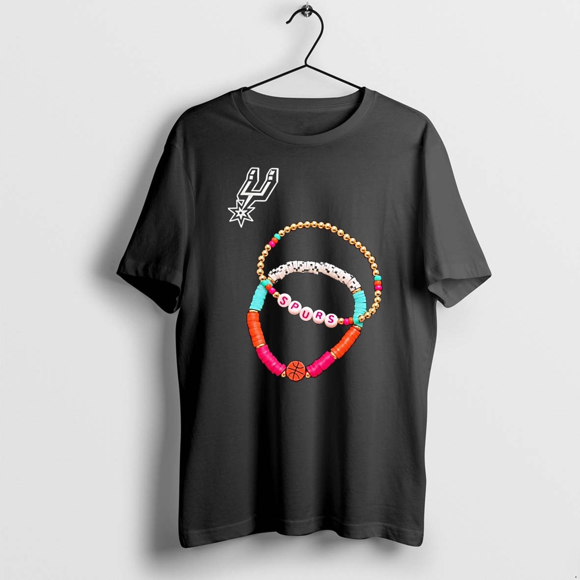 Original Spurs Jewelry Bracelet San Antonio Spurs Black Tshirts