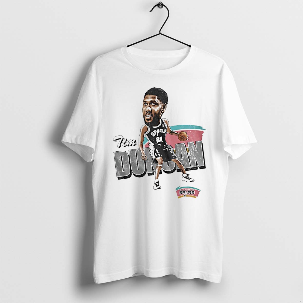 Original Spurs Tim Duncan Big Head 2026 Nba Finals Caricature Tshirts