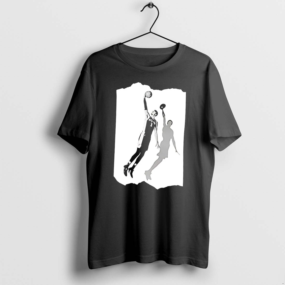 Original Spurs Victor Wembanyama Dunking 1 San Antonio Spurs Black Tshirts