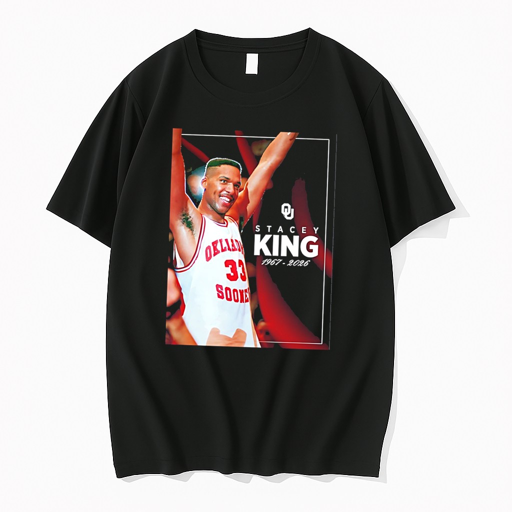 Original Stacey King Oklahoma Sooners 1967 2026 Legends Potrait Tee Tshirts