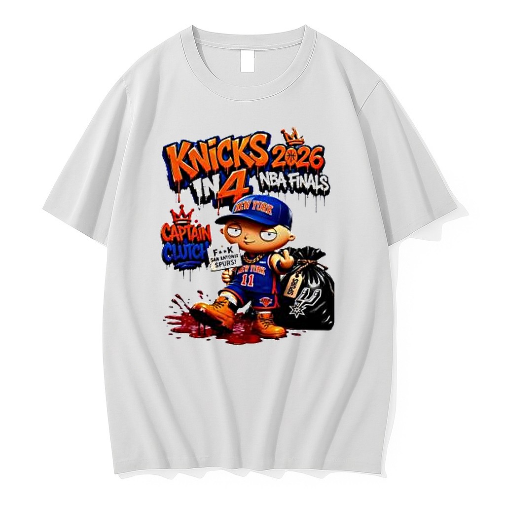 Original Stewie Griffin New York Knicks 2026 Nba Finals Knicks In 4 Captain Clutch Tshirts