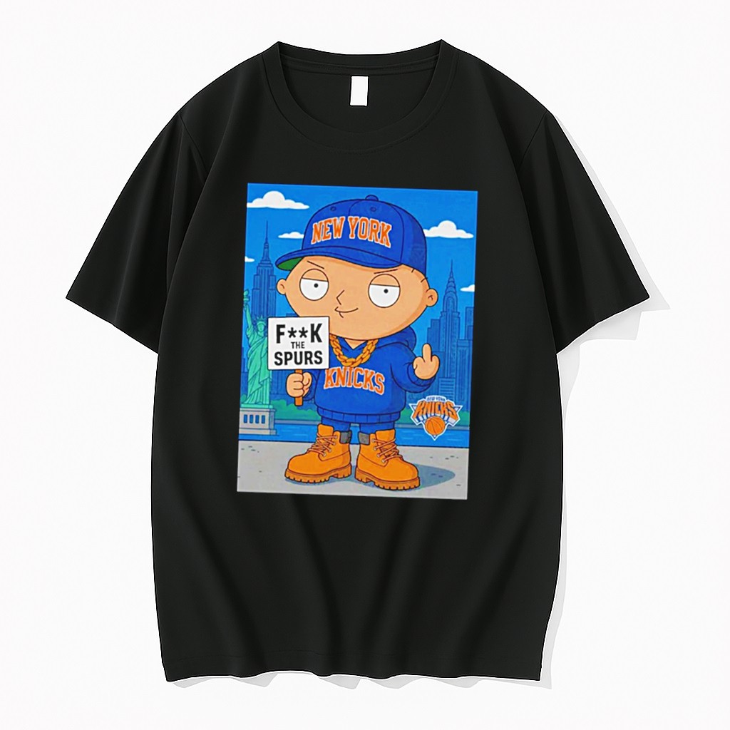 Original Stewie Griffin New York Knicks Fuck The Spurs Tee Tshirts
