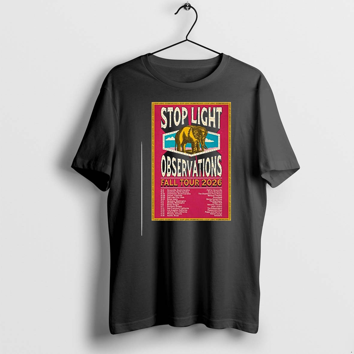 Original Stop Light Observations Fall 2026 Tour 1 Tshirts