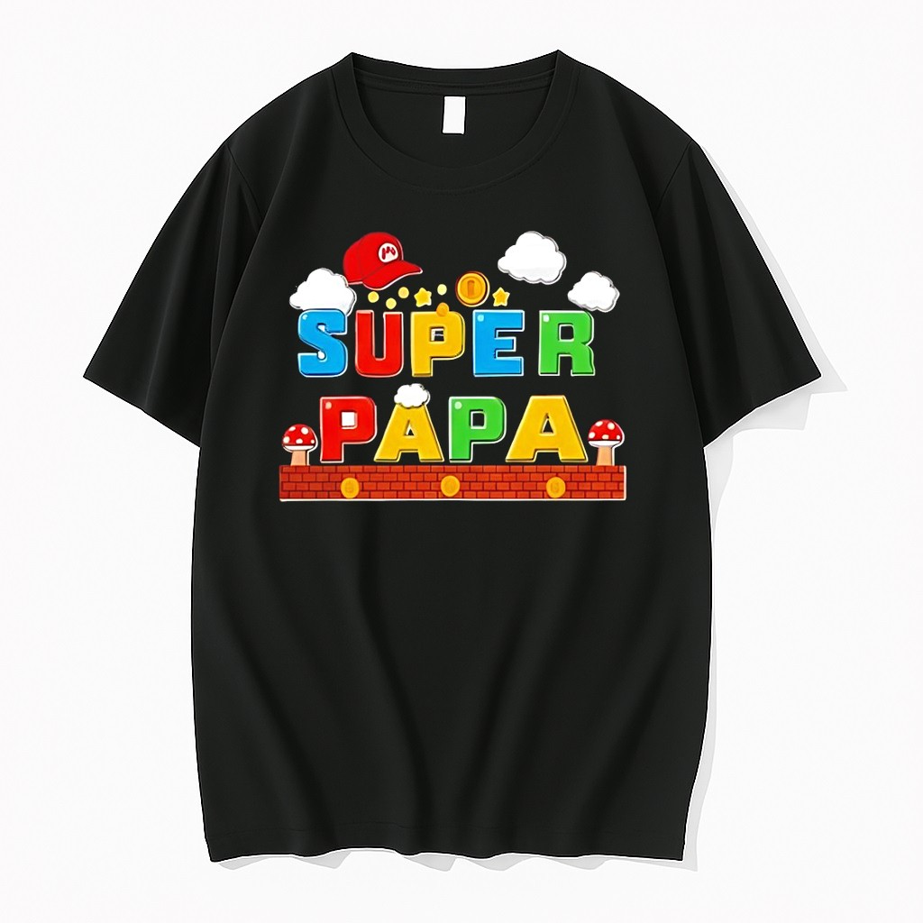 Original Super Mario Super Papa Fathers Day 2026 Tshirts