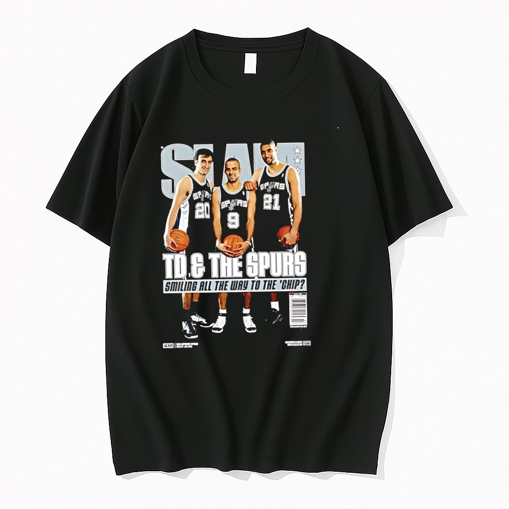 Original Td And The Spurs Smiling All The Way To The Chip Slam Tshirts