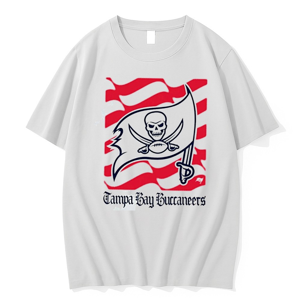 Original Tampa Bay Buccaneers American 250th Flag Heritage Wordmark Tee Tshirts