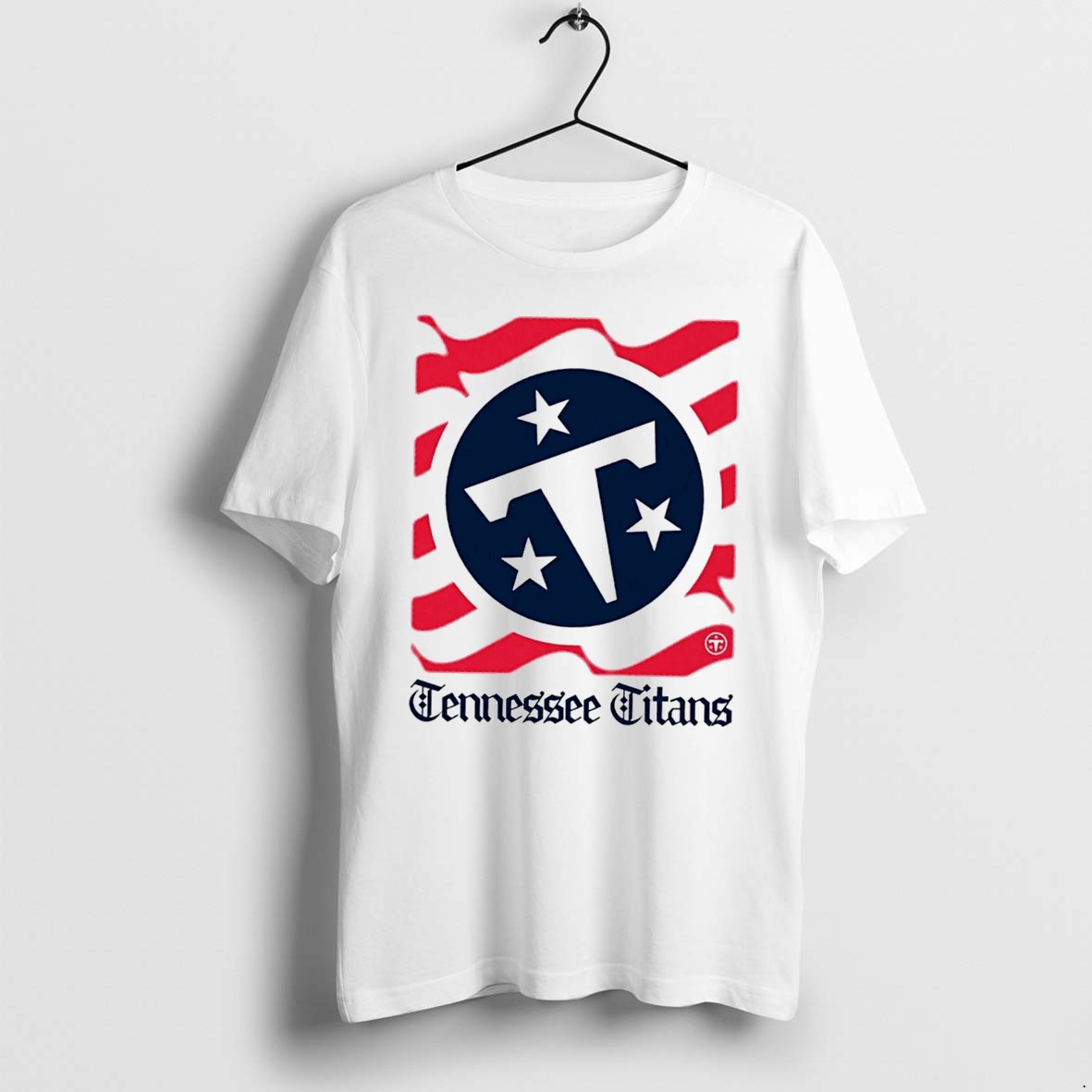 Original Tennessee Titans American 250th Flag Heritage Wordmark Tee Tshirts