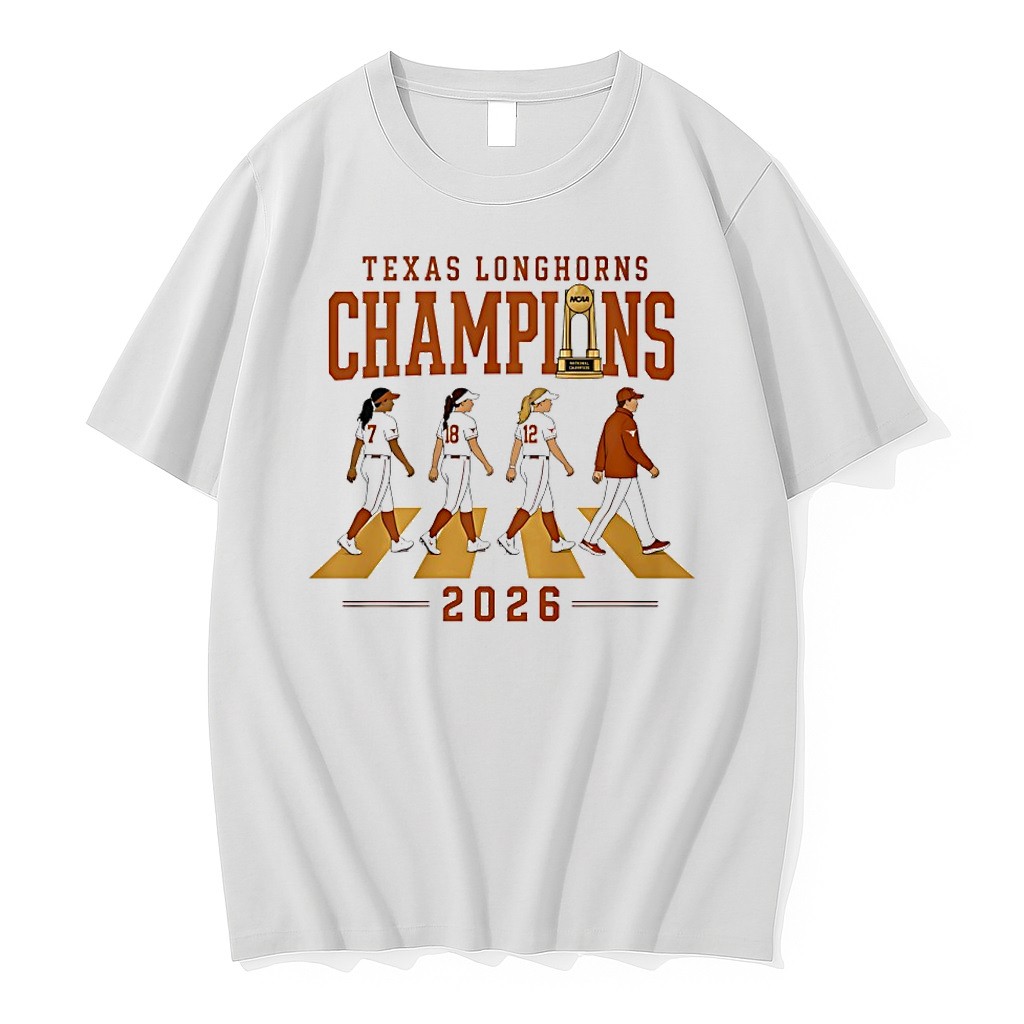 Original Texas Longhorn Softball 2026 National Champions Abbey Road Tshirts