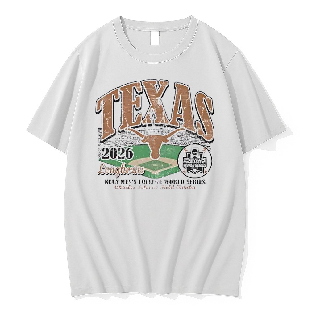 Original Texas Longhorns 2026 Baseball College World Series Bound Field Tshirts