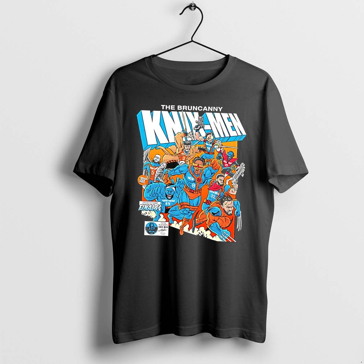 Original The Bruncanny Knyx Men Road To The Finals 2026 Playoffs New York Knicks Black Tshirts