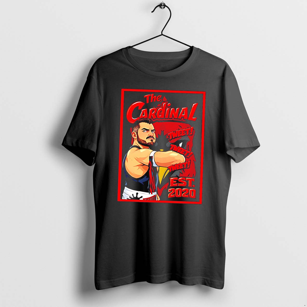 Original The Cardinal Tweet Tweet Tweet Est 2020 Portrait Tee Tshirts