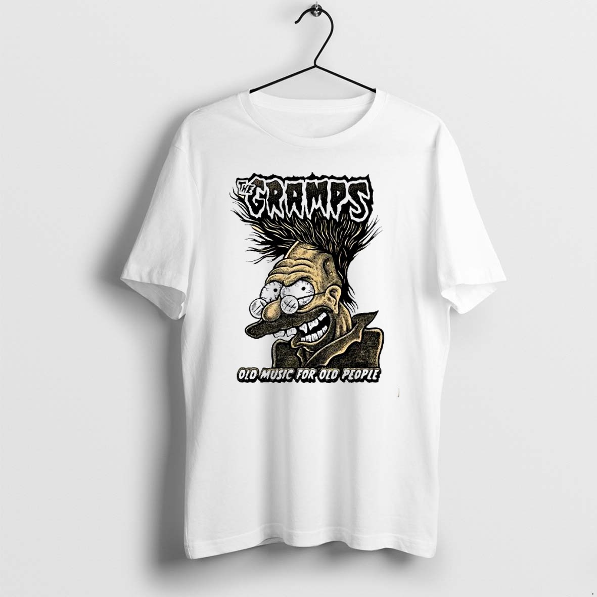 Original The Grandpa Simpson Old Music For Old People Tshirts
