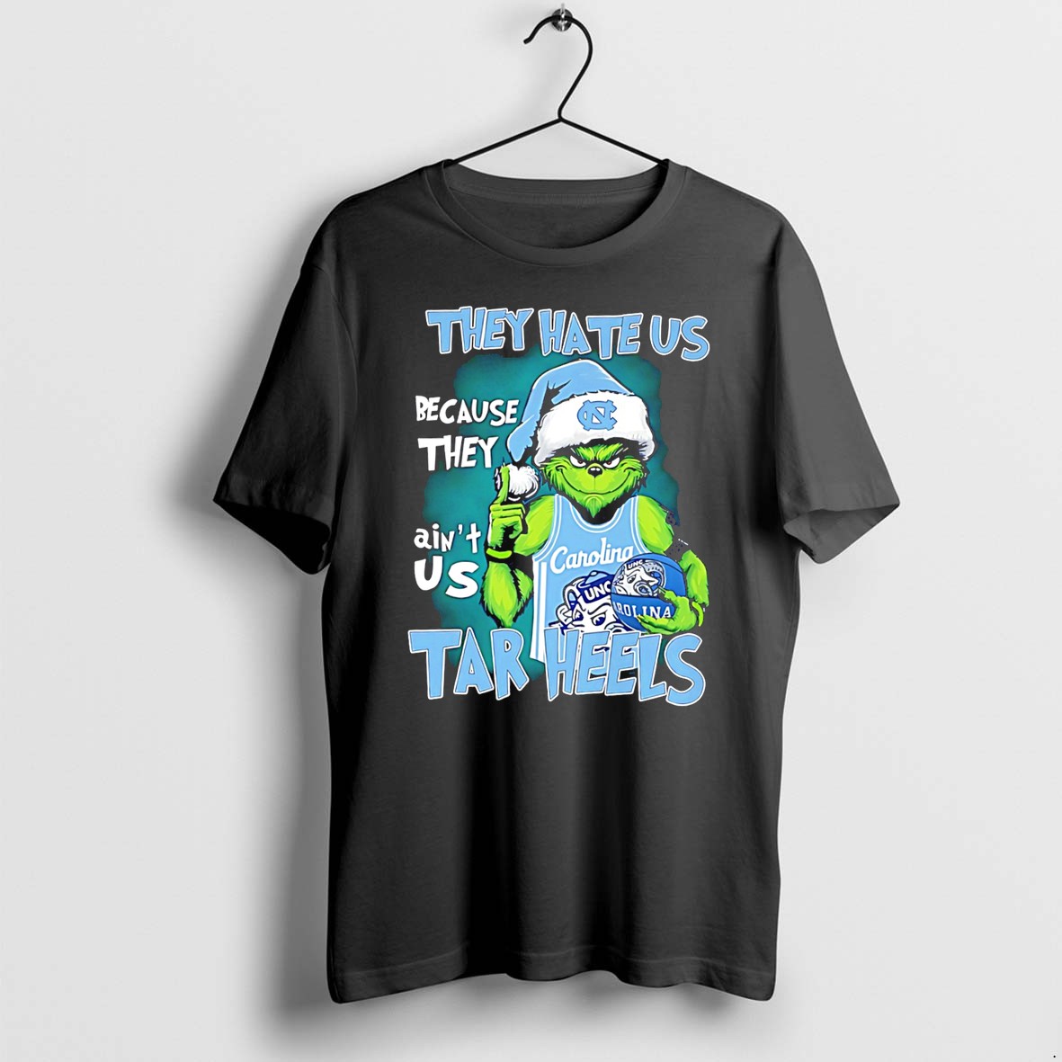 Original They Hate Us Because They Aint Us North Carolina Tar Heels Tee Tshirts