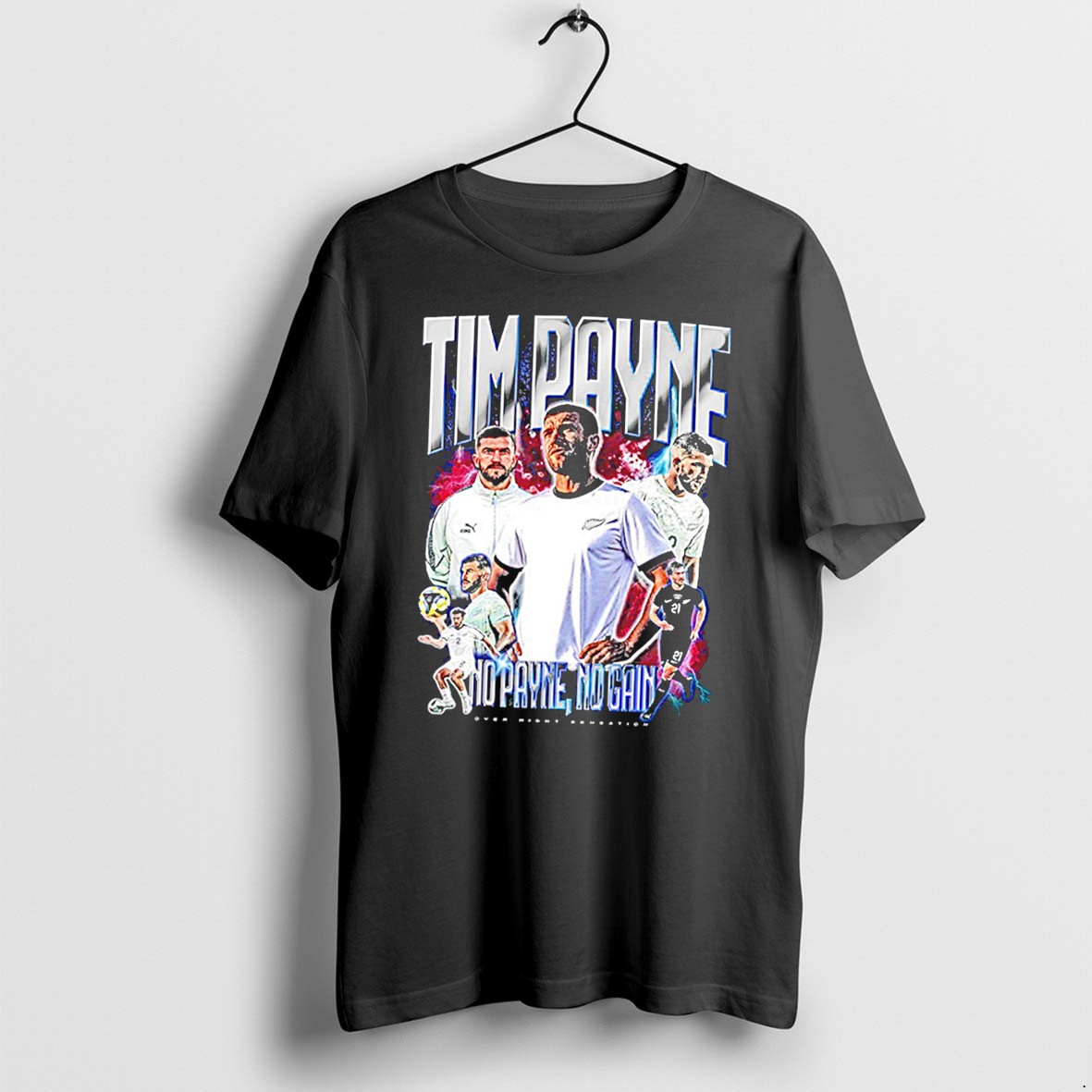 Original Tim Payne No Payne No Gain Graphic Tee Tshirts