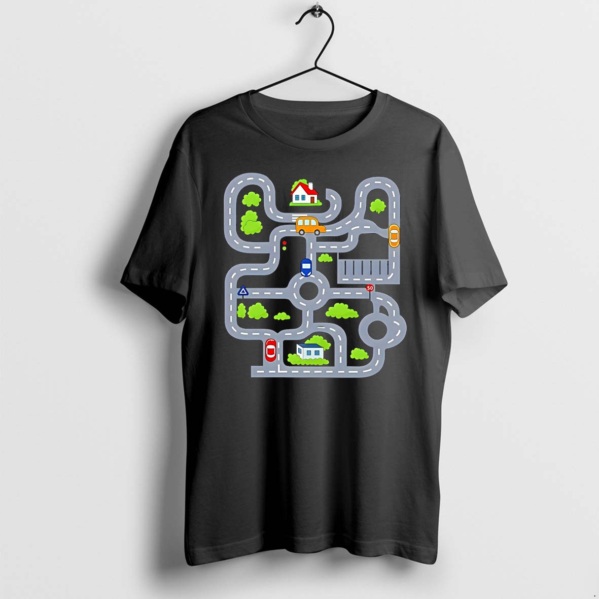 Original Tired Dads Club Car Road Race Track Fathers Day Tshirts