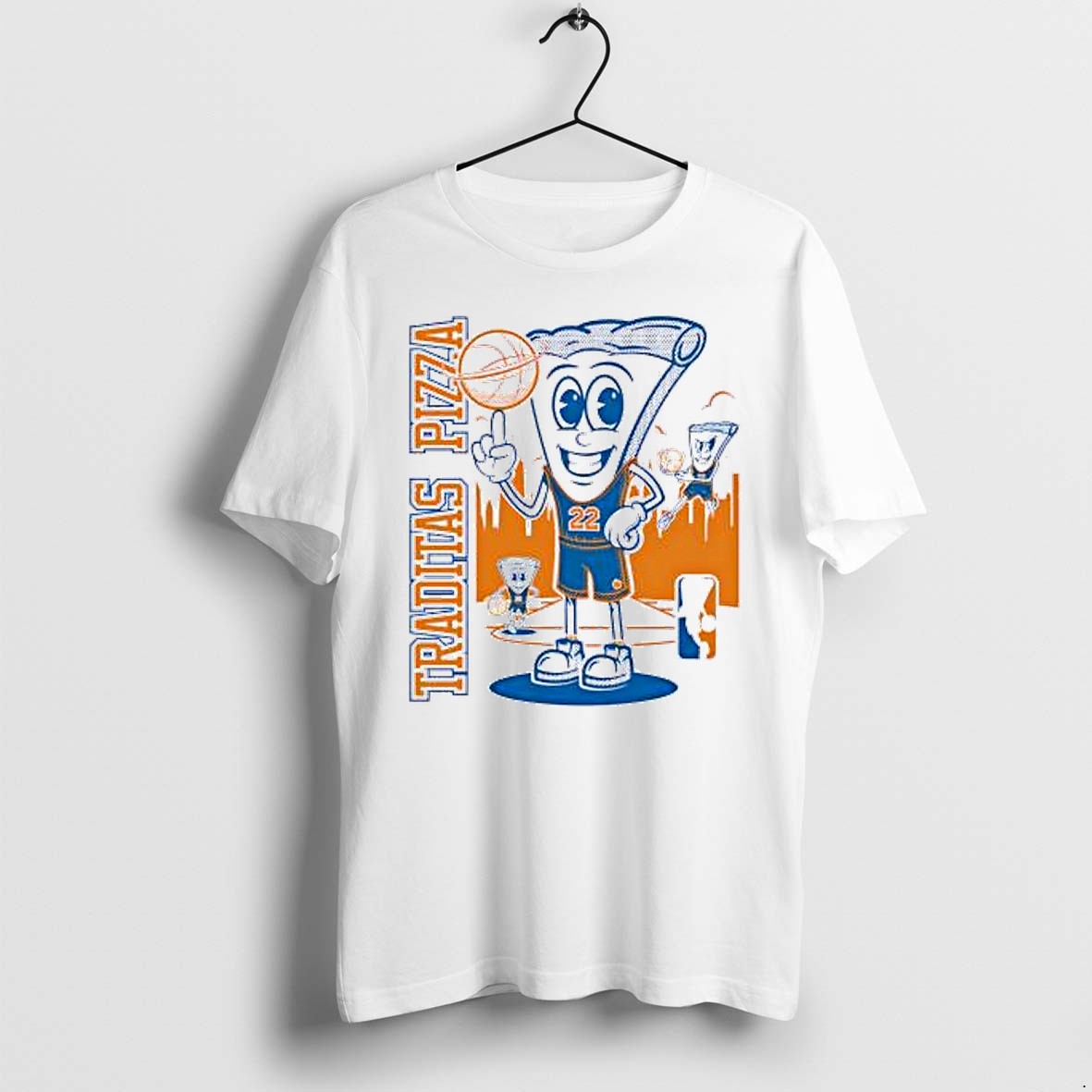 Original Traditas Pizza Basketball New York Knicks Nba Tshirts