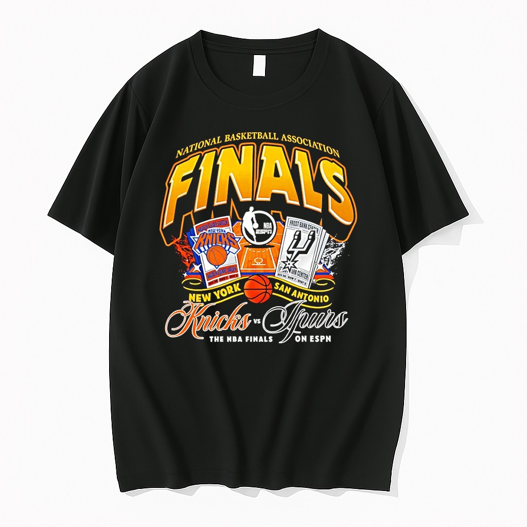 Original Trophy San Antonio Spurs New York Knicks Basketball Nba Championship Finals 2026 On Espn Tshirts