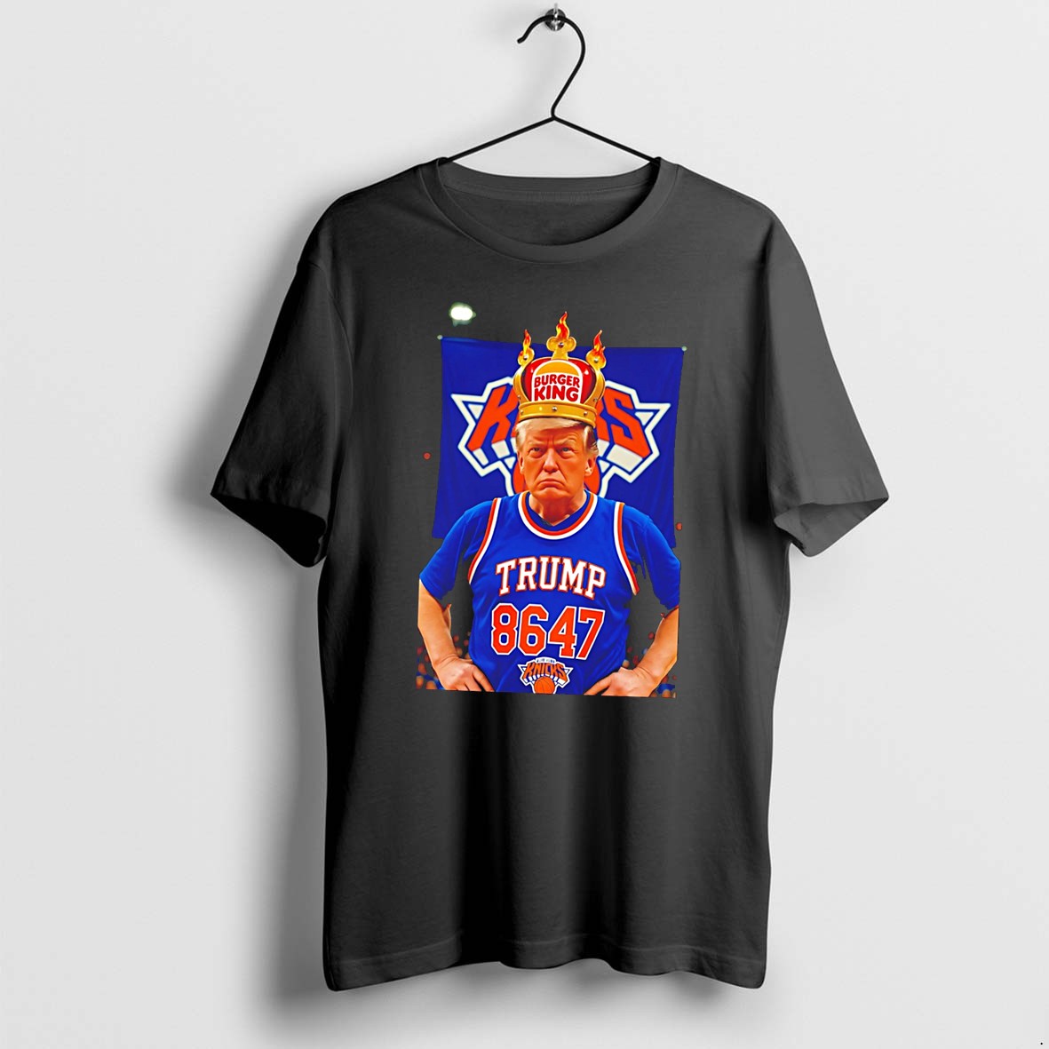 Original Trump New York Knicks 8647 Burger King Tee Tshirts
