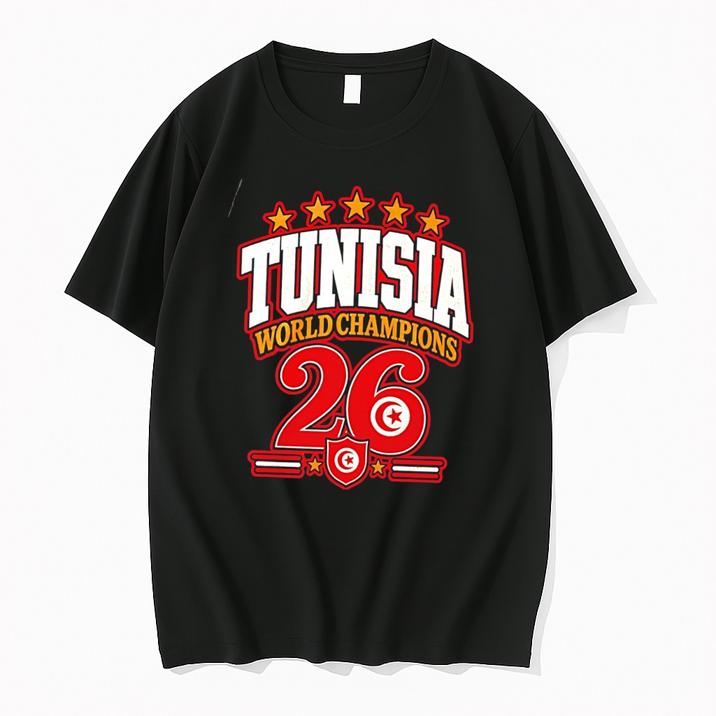 Original Tunisia 2026 World Champions Flag Tee Tshirts
