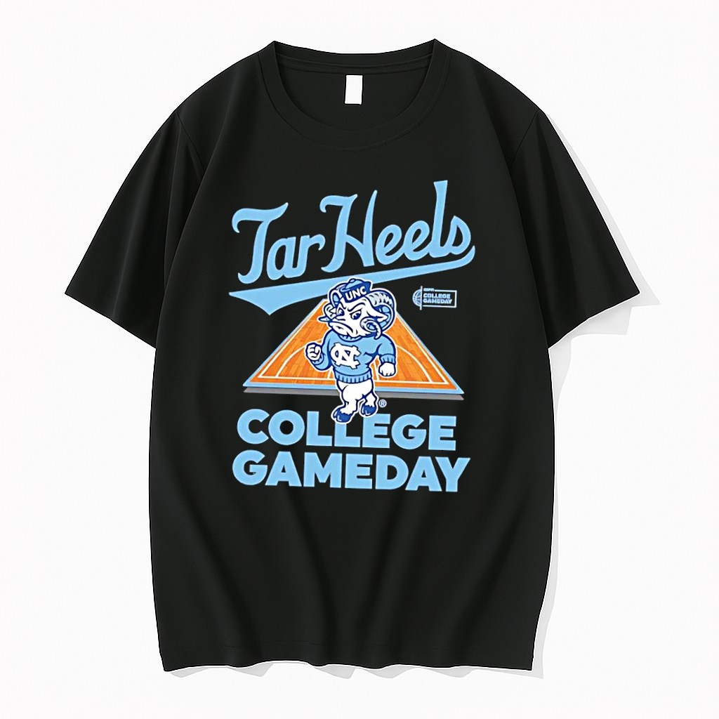 Original Unc Tar Heels College Gameday Basketball Rams Mascot Black Tshirts