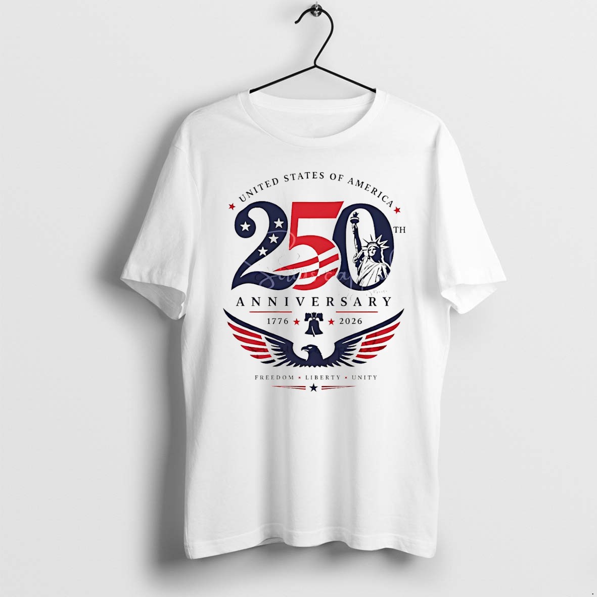 Original Usa 250th Anniversary 1776 2026 Freedom Liverty Unity Political Tshirts
