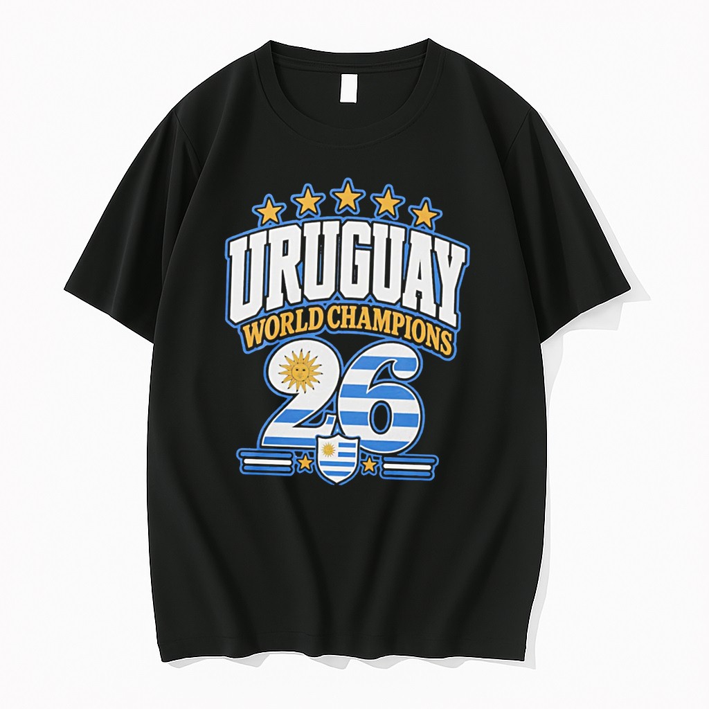 Original Uruguay 2026 World Champions Flag Tee Tshirts