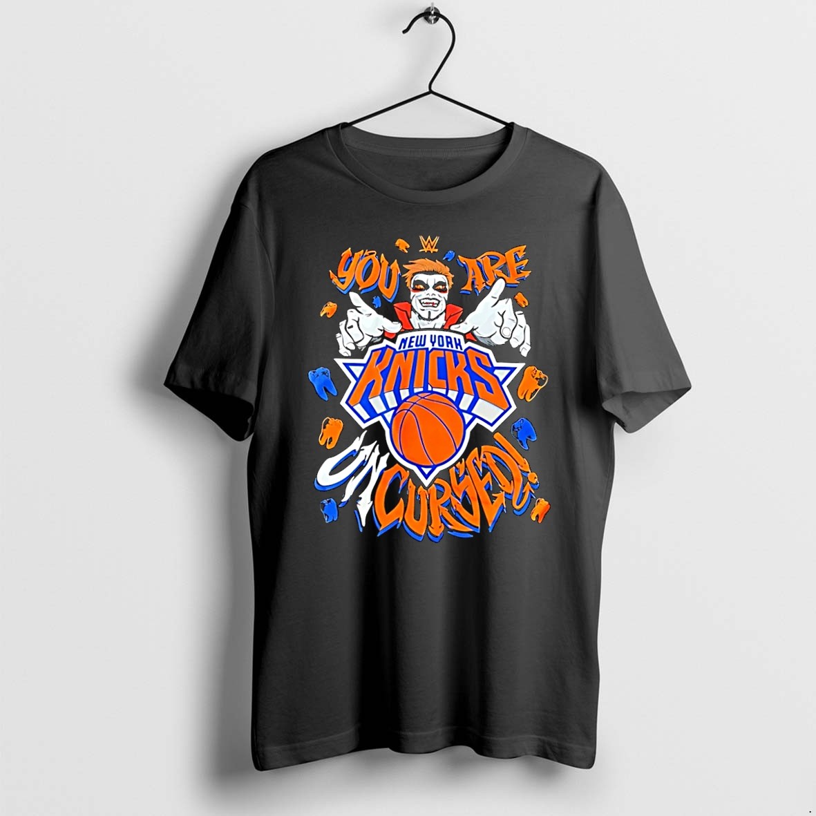 Original Very Nice Danhausen New York Knicks Uncursed Black Tshirts