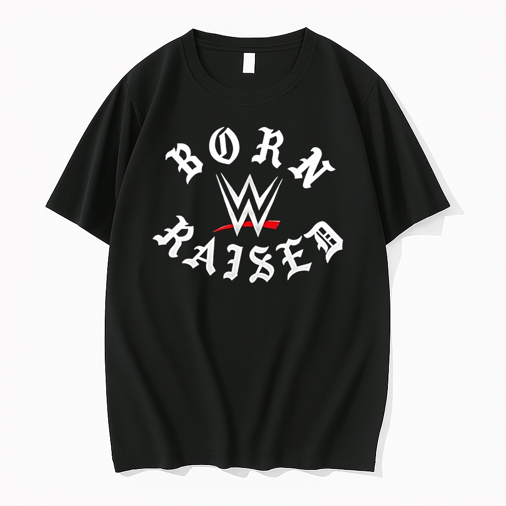 Original Wwe Born X Raised Black Tshirts