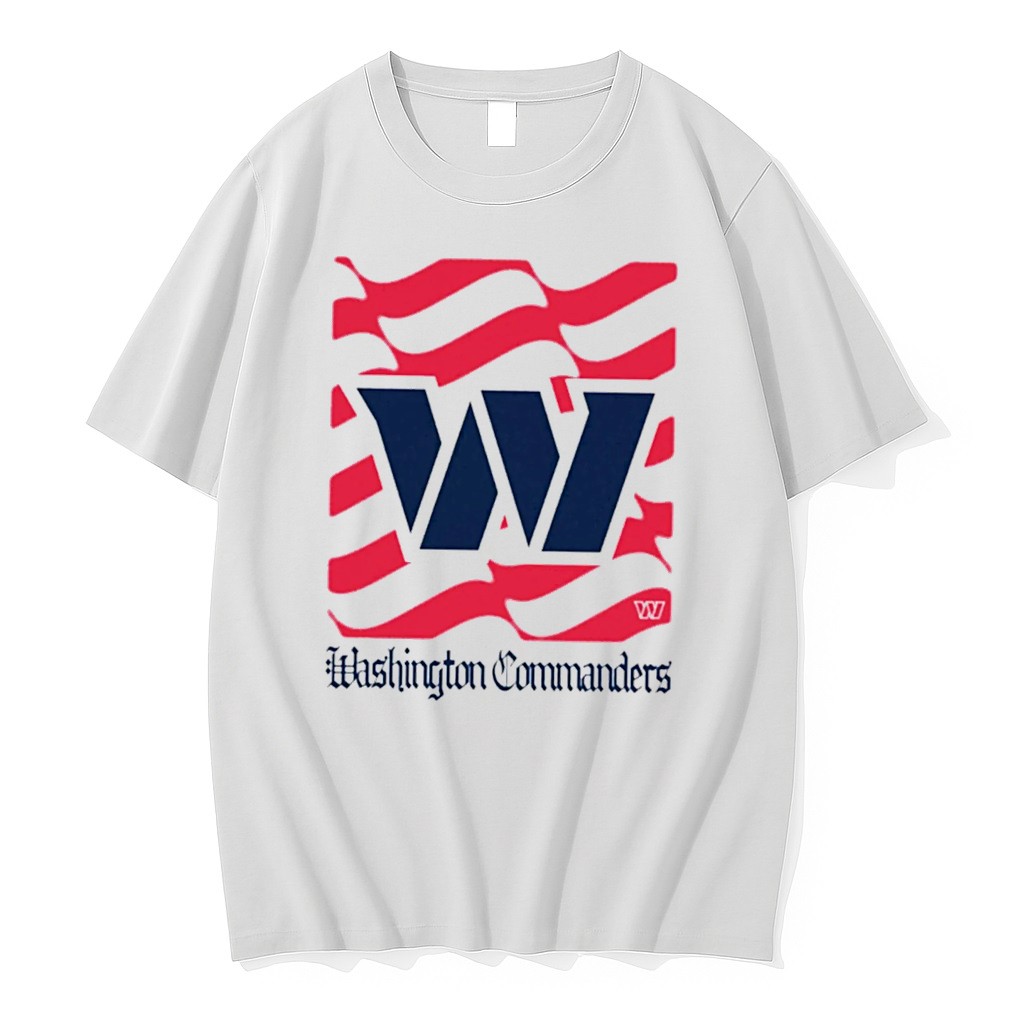 Original Washington Commanders American 250th Flag Heritage Wordmark Tee Tshirts