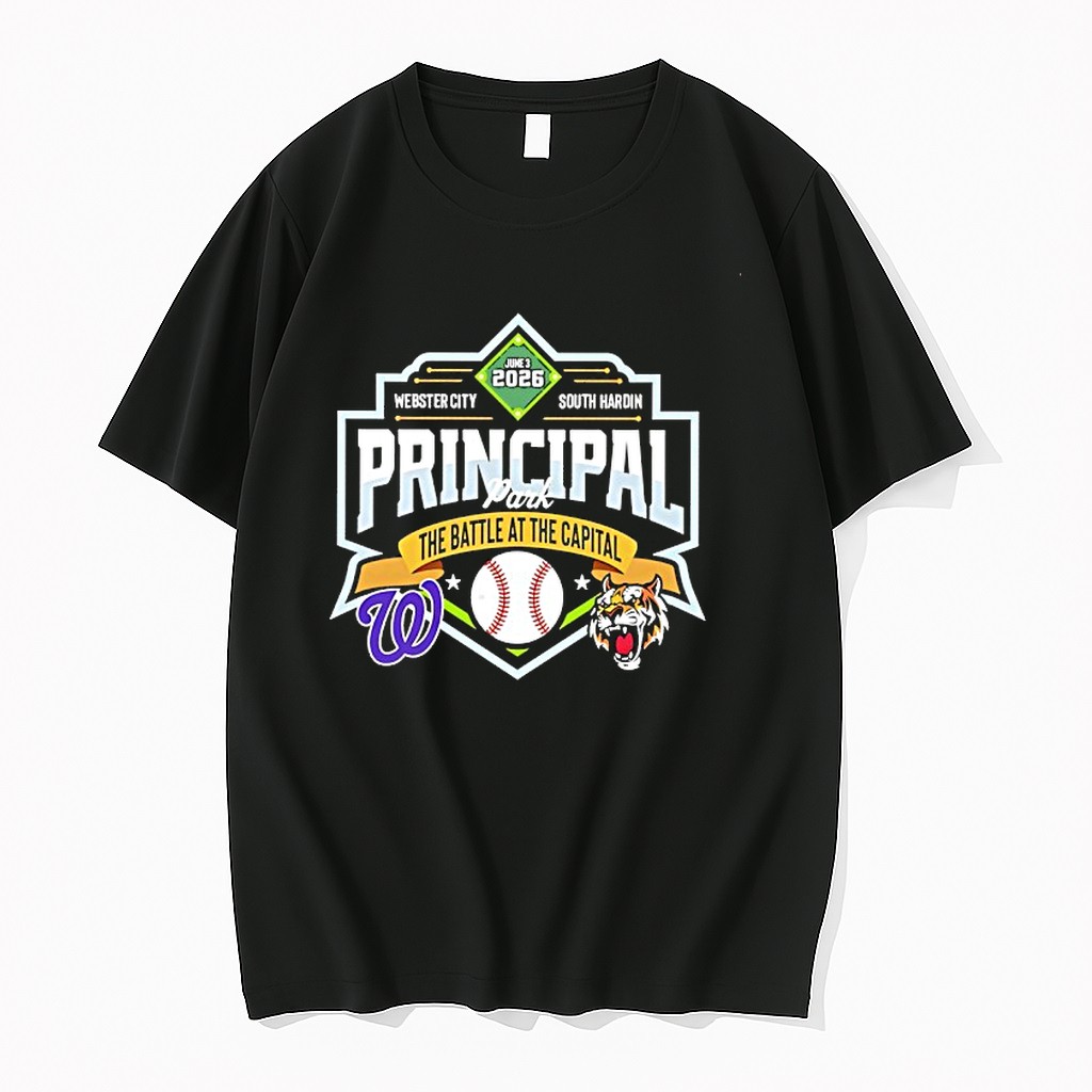 Original Webster City Vs South Hardin 2026 Principal Park The Battle At The Capital Logo Tshirts