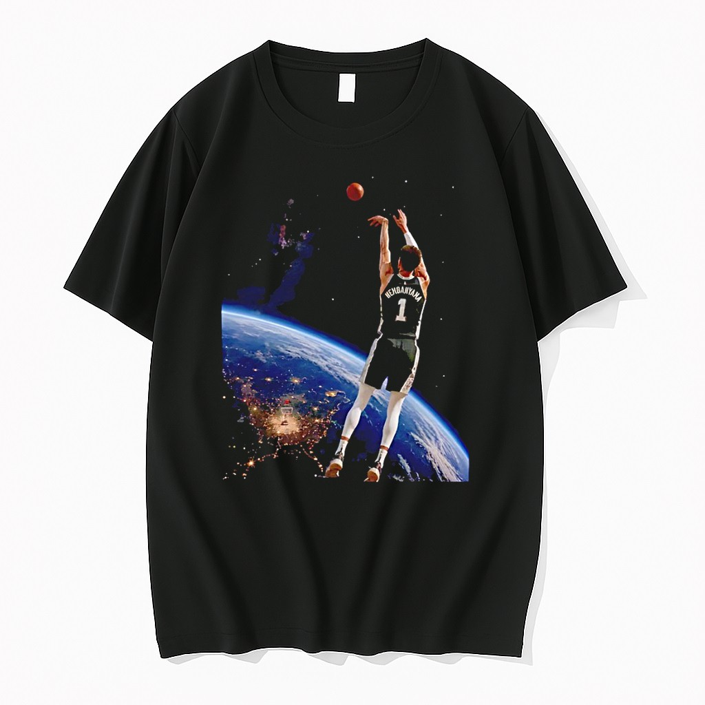 Original Wemby Alien Victor Wembanyama 3 Points San Antonio Spurs Basketball Nba 2026 Tshirts