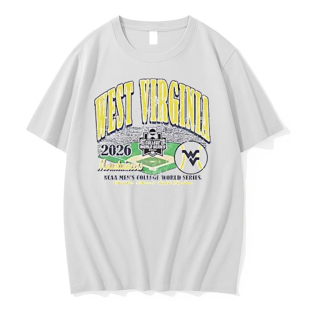 Original West Virginia Mountaineers 2026 Ncaa College World Series Charles Schwab Field Tshirts