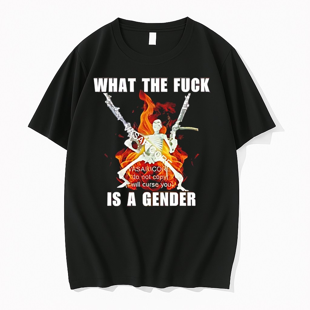 Original Wtf Is A Gender Funny Pride Skull Heavy Metal Inspired Tshirts