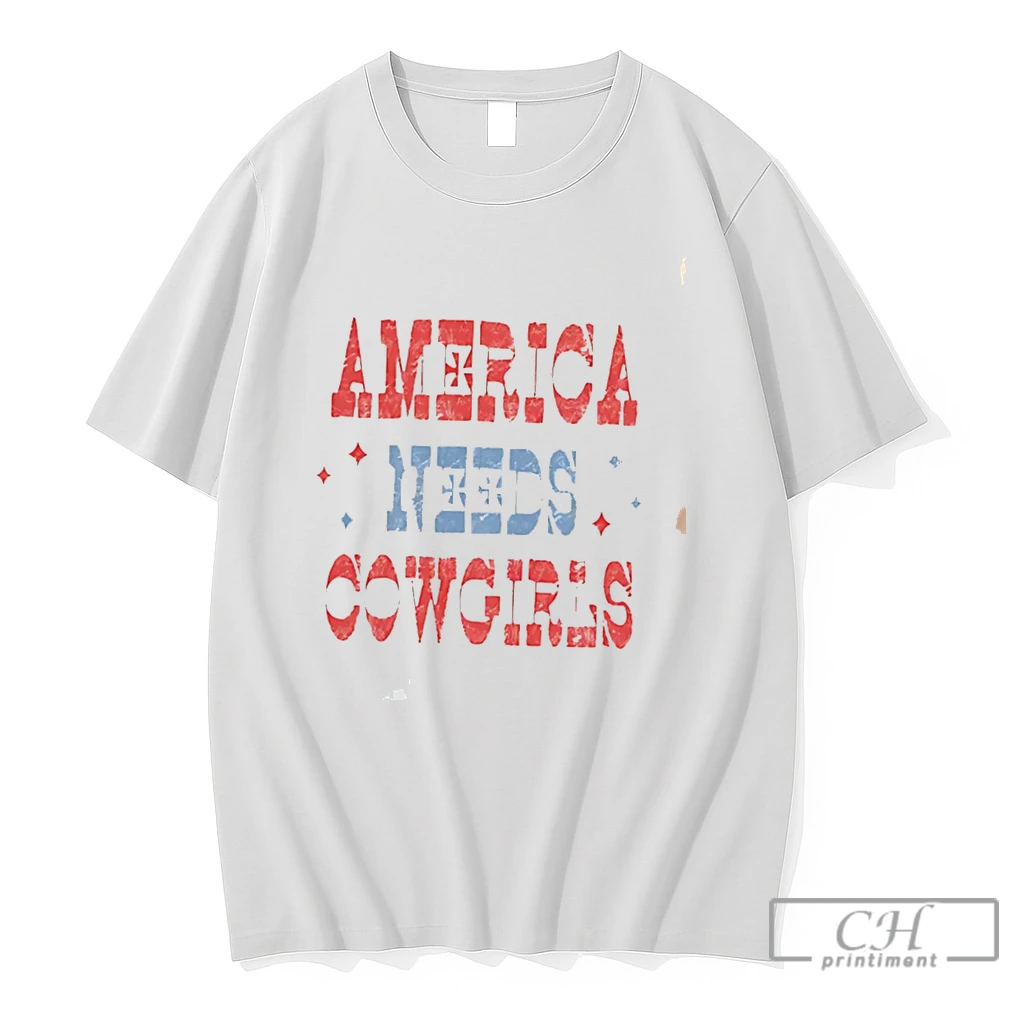 Premium America Needs Cowgirls Vintage Tee T Shirts Sweater Hoodie