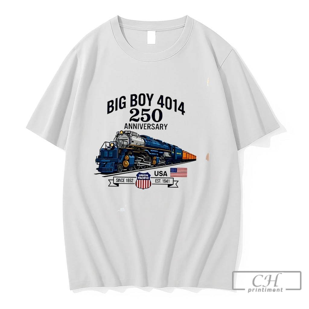 Premium Big Boy 4014 Train 250th Anniversary Patriotic American Locomotive Tee T Shirts Sweater Hoodie