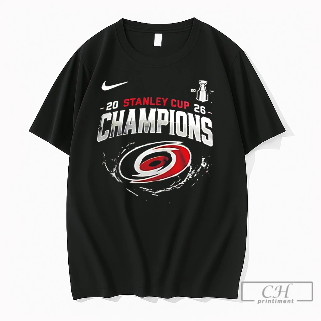Premium Carolina Hurricanes 2026 Stanley Cup Champions Logo Tee T Shirts Sweater Hoodie